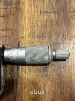 MITUTOYO 342-361-30 Point Outside Digital Micrometer 0-1 Chipped Anvil