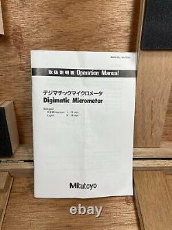 MITUTOYO 389-713 0 1 SAE & Metric Digital Sheet Metal Outside Micrometer