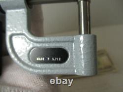 MITUTOYO # 395-734 Digital Micrometer. 315 Round Anvil, 0 1 x. 00005, LN