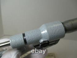 MITUTOYO # 395-734 Digital Micrometer. 315 Round Anvil, 0 1 x. 00005, LN