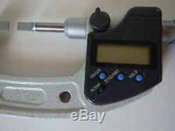 MITUTOYO 422-330-30 Digital Micrometer, Blade, 0 to 1, SPC, USED, Missing faceplate