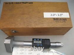 MITUTOYO 468-242 DIGIMATIC HOLTEST MICROMETER 3.0-3.5 Digital Bore Gage Works