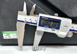 MITUTOYO 500-753-20 Coolant Proof IP 67 Digital Caliper Measures 0-8 Inches