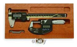 MITUTOYO 64PKA077B Precision Meas. Tool Kit, Digital Caliper 1ARY4