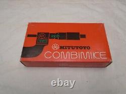 MITUTOYO COMBIMIKE DIGIT COUNTER MICROMITER 0 1 / 0-25mm NEW IN CASE