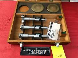 MITUTOYO DIGITAL Bore Holtest INSIDE MICROMETER 2.0 To 3.2 Inch W 2 Rings (T298)