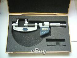 MITUTOYO' DIGITAL CALIPER MICROMETER No343-512-30 (25-50mm) + CASE (4756)