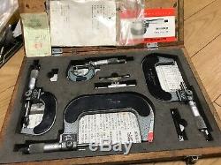 MITUTOYO DIGITAL MICROMETER SET 25-100mm and STANDERED 0-25mm