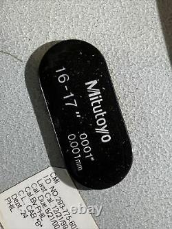 MITUTOYO DIGITAL OUTSIDE MICROMETER. 0001 16 17 q15