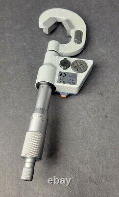 MITUTOYO Digital Carbide V Anvil Micrometer. 4 to 1 Machinist Inspection Digi