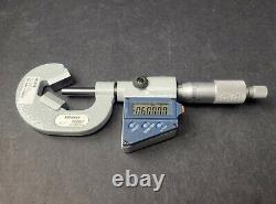 MITUTOYO Digital Carbide V Anvil Micrometer. 4 to 1 Machinist Inspection Digi