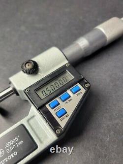 MITUTOYO Digital Disk Micrometer 0 to 1 Machinist. 0005/. 001mm Digimatic