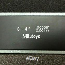 MITUTOYO Digital External Micrometer 3 4 Range Inc 3 Standard