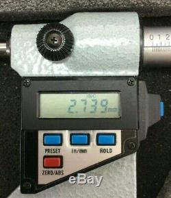 MITUTOYO Digital External Micrometer 3 4 Range Inc 3 Standard