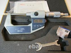 MITUTOYO Digital Micrometer 0 1 x. 00005 Grads, # 406-721-30, Electronic EC