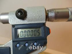 MITUTOYO Digital Micrometer 0 1 x. 00005 Grads, # 406-721-30, Electronic EC