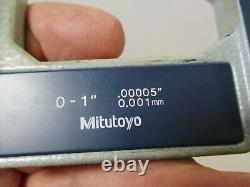 MITUTOYO Digital Micrometer 0 1 x. 00005 Grads, # 406-721-30, Electronic EC