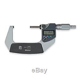 MITUTOYO Digital Micrometer, 2-3In, 0.00005, Ratchet, 293-332-30