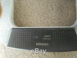 MITUTOYO Digital Micrometer Blade 1 to 2 In 422-331 Free Shipping