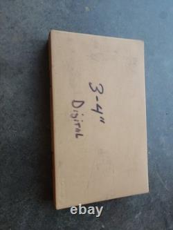 MITUTOYO Digital Outside MICROMETER 293-704 3-4 Pre Owned Tested