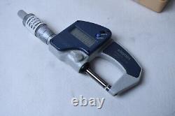 MITUTOYO Digital Outside Micrometer 293-831-30, 0-1 in/ 0-25mm Range, With CASE