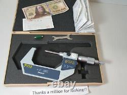 MITUTOYO Electronic Digital Outside Micrometer 1-2, # 406-722-30.00005 Grads
