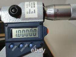 MITUTOYO Electronic Digital Outside Micrometer 1-2, # 406-722-30.00005 Grads