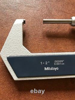 MITUTOYO Electronic Digital Outside Micrometer 1-2 406-722-30 PRISTINE. 00005