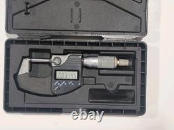 MITUTOYO Electronic Micrometer, 0-1 Inch, IP65 Coolant Proof