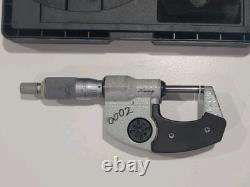 MITUTOYO Electronic Micrometer, 0-1 Inch, IP65 Coolant Proof
