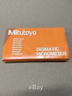 MITUTOYO IP65 DIGITAL MICROMETER 1-2 COOLANT PROOF. 00005 No. 293-345 MINT