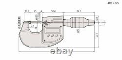 MITUTOYO MDH-25MB 293-100-10 High Precision Digimatic Micrometer 0-25mm Japan