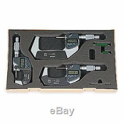 MITUTOYO Micrometer Set, Digital, 293-960-30