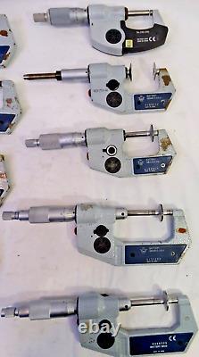 MITUTOYO Micrometers, Mixed Lot of 9, FOR PARTS/ REPAIR