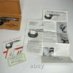 MITUTOYO Micron Micrometer, 0-25mm Range, 0.0001mm Vintage RARE Japan