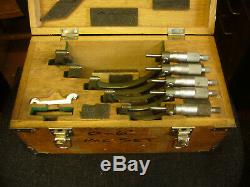MITUTOYO' O/S MICROMETER SET No103-904 (0-6)'INCOMPLETE' + CASE (5452)