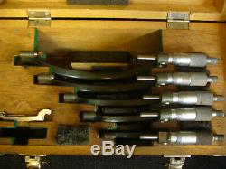 MITUTOYO' O/S MICROMETER SET No103-904 (0-6)'INCOMPLETE' + CASE (5452)