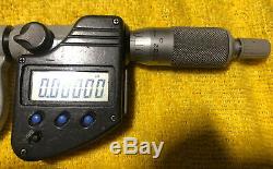 MITUTOYO THREAD MICROMETER with 2 PAIR ANVILS 326-351-10.00005 Resolution