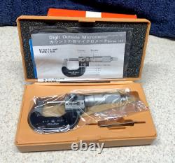 Machinist Tool Mitutoyo 0-1 Digit Spherical Anvil Micrometer 295-253 (NOS)