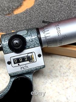 Machinist Tools Mitutoyo 0-1 Digit Counter Point Micrometer, (NOS) 142-177