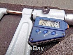 Mint Mitutoyo 0-1 Digital Sheetmetal 6 Yoke Micrometer With Case 389-711-30