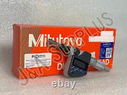 Mititoyo 0-1 Digimatic Micrometer Head, Flat Spindle withclamp nut 350-352-30