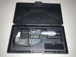 Mitutoyo 0-1.00005 IP 65 Coolant Proof No. 293-344-30 Digital Micrometer