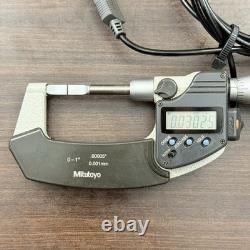 Mitutoyo 0-1? Digital Blade Micrometer 0.00005? With USB Data Cable 422-330