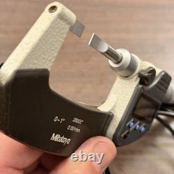 Mitutoyo 0-1? Digital Blade Micrometer 0.00005? With USB Data Cable 422-330