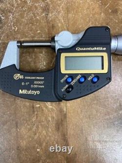 Mitutoyo 0-1 Digital Micrometer 293-186-30.00005 0.001mm QuantuMi (A1D005871)