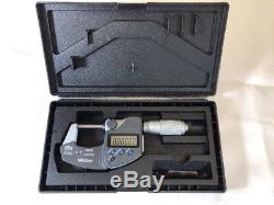 Mitutoyo 0-1 Digital OD Micrometer Friction Thimble #293-335 IP65 Coolant-Proof
