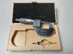 Mitutoyo 0-1 Spherical Anvil and Spindle Digit Counter Micrometer 295-253