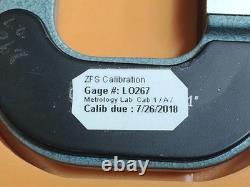 Mitutoyo 0-1 Spherical Face Micrometer With Mechanical Digital Reading