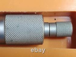 Mitutoyo 0-1 Spherical Face Micrometer With Mechanical Digital Reading